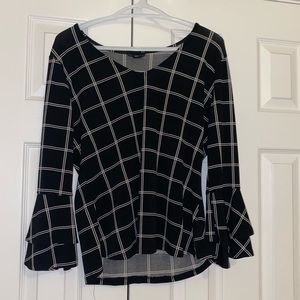 The Workshop Black & White Blouse
